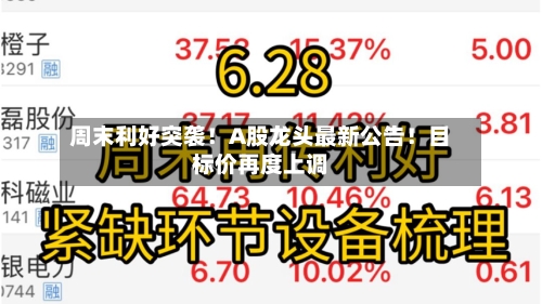周末利好突袭!A股龙头最新公告!目标价再度上调-第1张图片