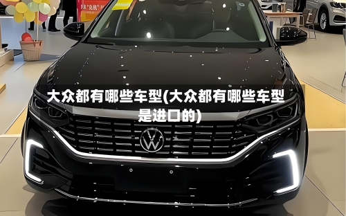 大众都有哪些车型(大众都有哪些车型是进口的)-第3张图片
