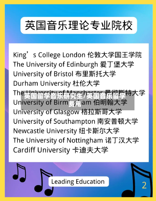 英国留学音乐研究生/英国音乐留学费用-第3张图片