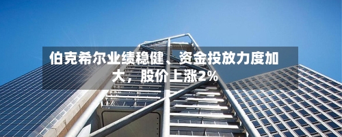 伯克希尔业绩稳健	、资金投放力度加大	，股价上涨2%-第2张图片