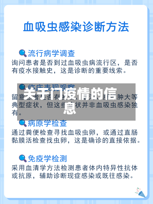 关于门疫情的信息