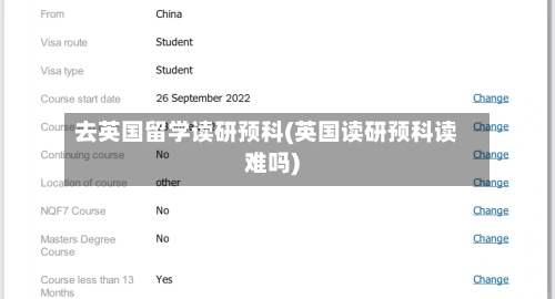 去英国留学读研预科(英国读研预科读难吗)-第2张图片