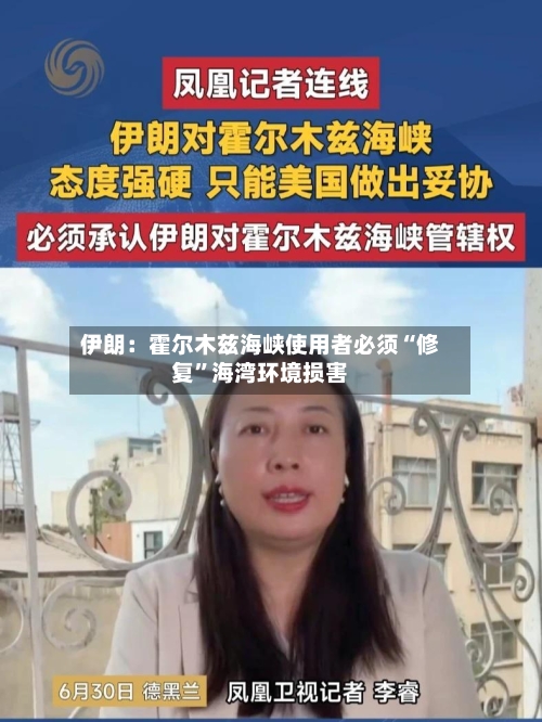 伊朗：霍尔木兹海峡使用者必须“修复”海湾环境损害-第2张图片