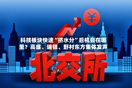 科技板块快速“挤水分	”后机会在哪里？高盛、瑞银、野村东方集体发声-第2张图片
