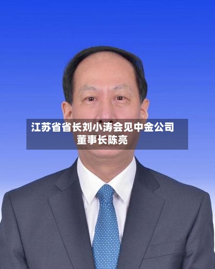江苏省省长刘小涛会见中金公司董事长陈亮
