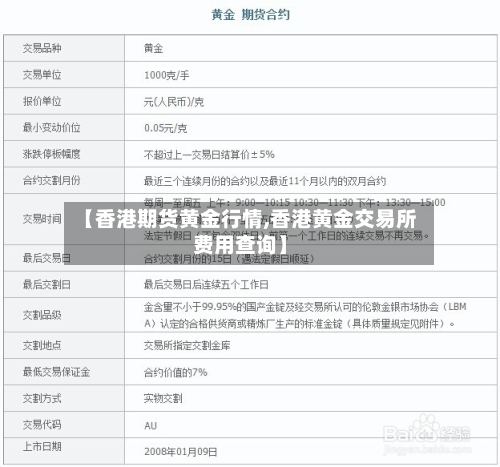 【香港期货黄金行情,香港黄金交易所费用查询】-第3张图片
