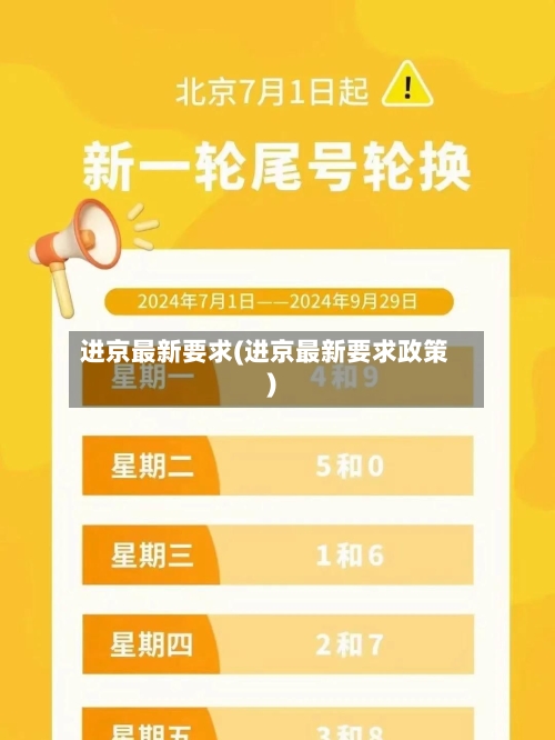 进京最新要求(进京最新要求政策)-第3张图片