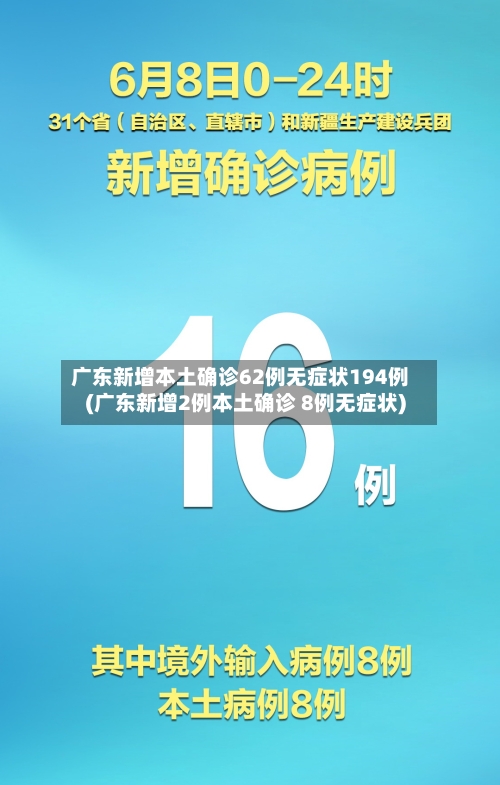 广东新增本土确诊62例无症状194例(广东新增2例本土确诊 8例无症状)