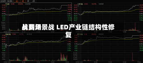 从费用
战到场景战 LED产业链结构性修复-第2张图片