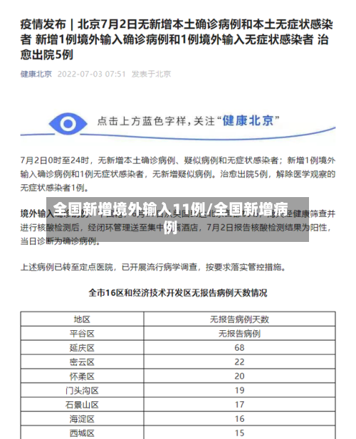 全国新增境外输入11例/全国新增病例-第3张图片