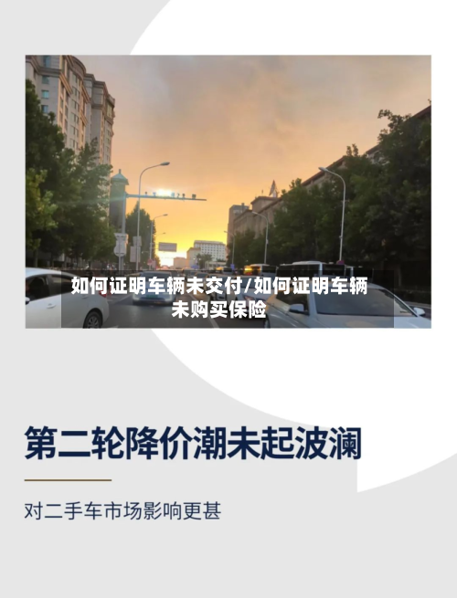 如何证明车辆未交付/如何证明车辆未购买保险