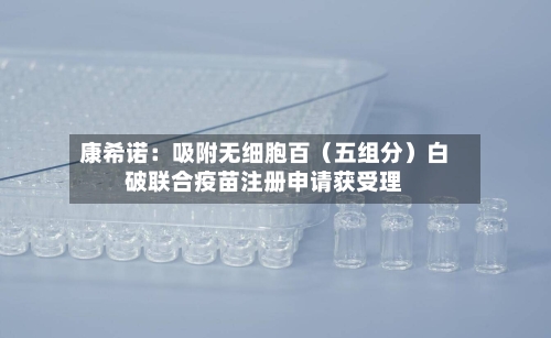 康希诺:吸附无细胞百(五组分)白破联合疫苗注册申请获受理-第2张图片