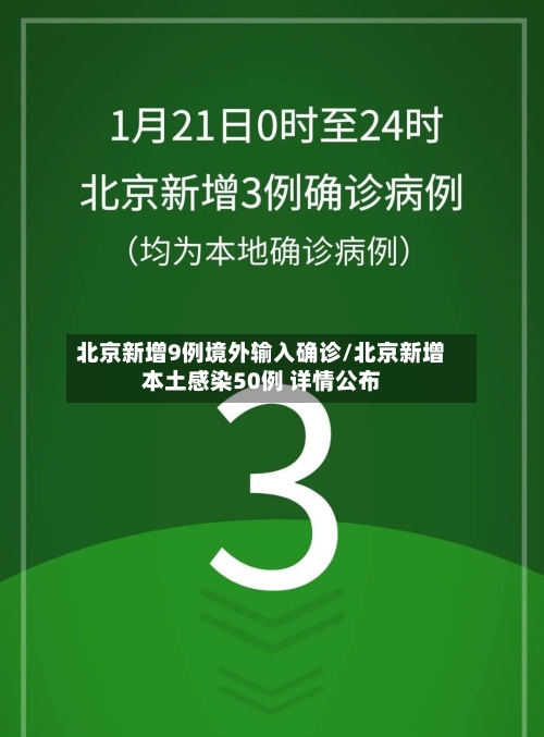 北京新增9例境外输入确诊/北京新增本土感染50例 详情公布