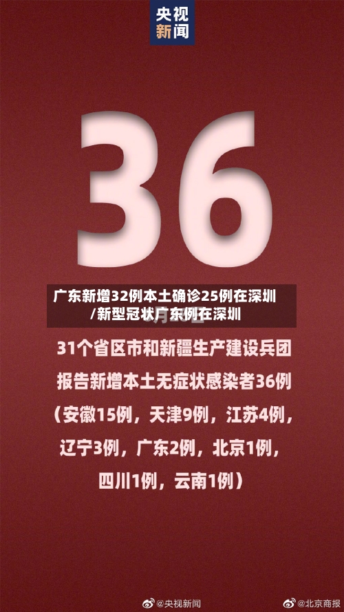 广东新增32例本土确诊25例在深圳/新型冠状广东例在深圳