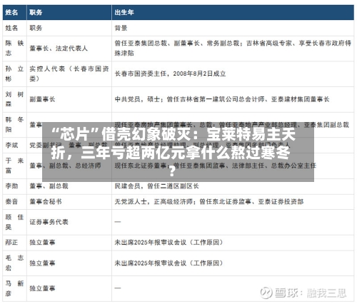 “芯片”借壳幻象破灭：宝莱特易主夭折，三年亏超两亿元拿什么熬过寒冬？