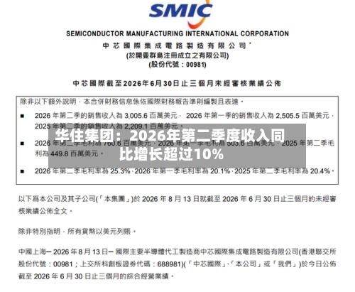 华住集团：2026年第二季度收入同比增长超过10%-第3张图片