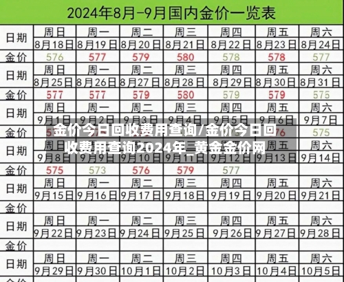金价今日回收费用查询/金价今日回收费用查询2024年_黄金金价网-第2张图片