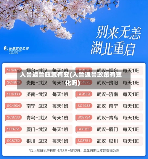 入鲁返鲁政策有变(入鲁返鲁政策有变化吗)-第2张图片