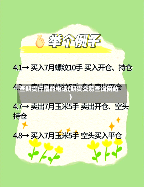 查期货行情的电话(期货交易查询网站)