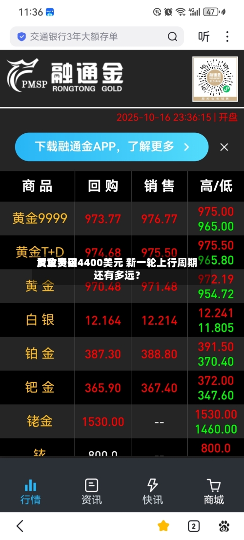 黄金费用
反攻突破4400美元 新一轮上行周期还有多远?-第2张图片