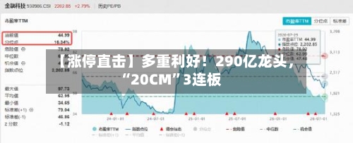 【涨停直击】多重利好！290亿龙头，“20CM	”3连板-第1张图片