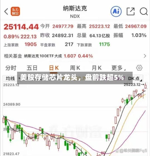 美股存储芯片龙头，盘前跌超5%-第2张图片