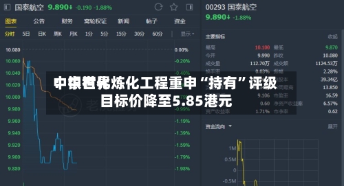 中银世界：中石化炼化工程重申“持有	”评级 目标价降至5.85港元-第2张图片