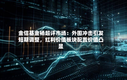 金信基金杨超评市场：外围冲击引发短期调整	，红利价值板块配置价值凸显-第1张图片