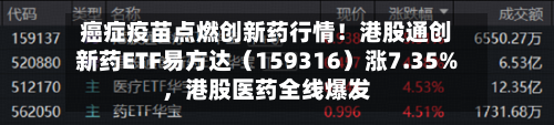 癌症疫苗点燃创新药行情！港股通创新药ETF易方达（159316）涨7.35%，港股医药全线爆发-第2张图片