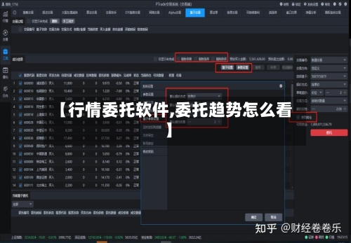 【行情委托软件,委托趋势怎么看】