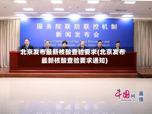 北京发布最新核酸查验要求(北京发布最新核酸查验要求通知)