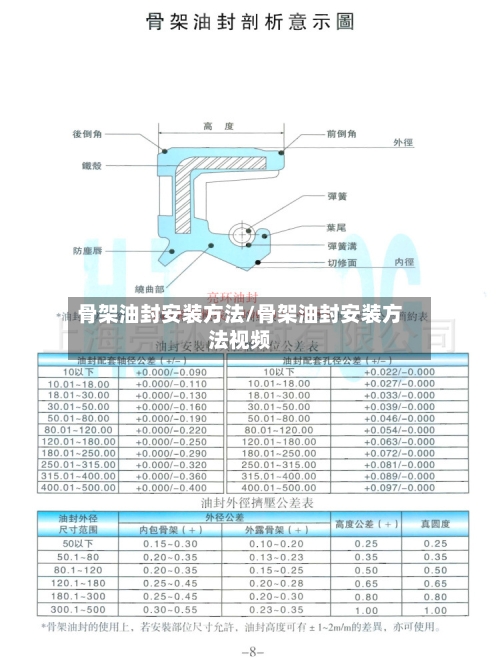 骨架油封安装方法/骨架油封安装方法视频